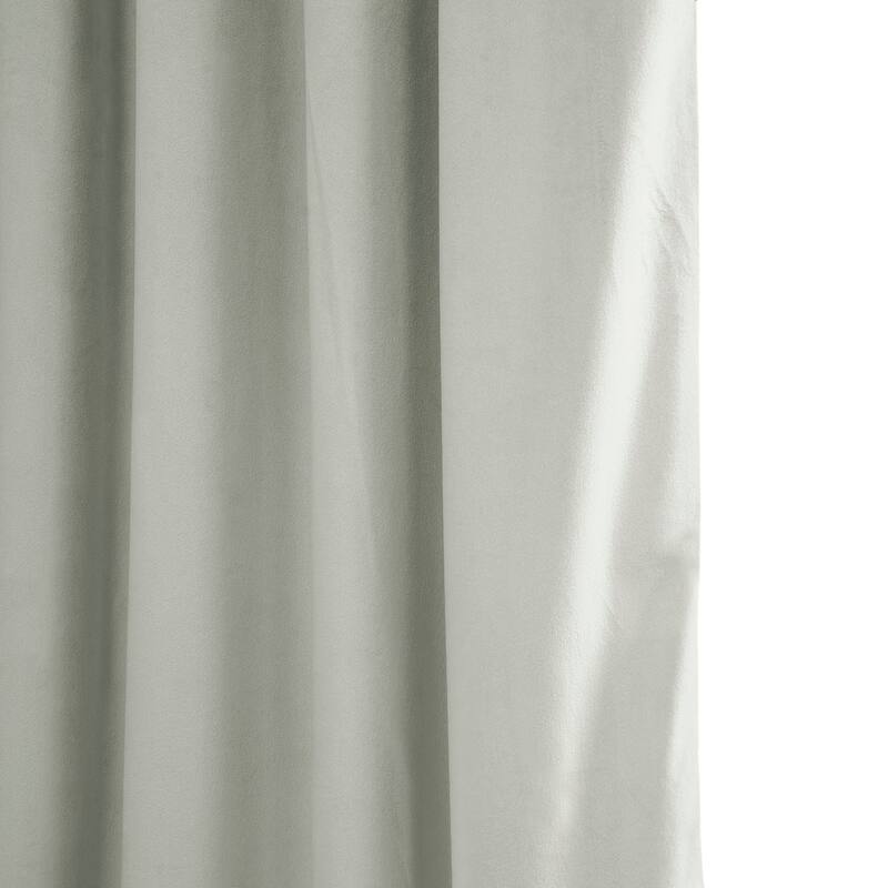 Exclusive Fabrics Signature Pleated Blackout Velvet Curtain (1 Panel)