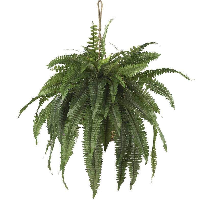 Decorative Fern Hanging Basket Artificial Plants for Home Decor Indoor Greenery & Living Room Plants