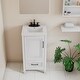 preview thumbnail 3 of 7, 18-Inch Bathroom Vanity Cabinet - Modern White Storage Unit with Door and Drawer, Ideal for Small Spaces - 18*16*35inch