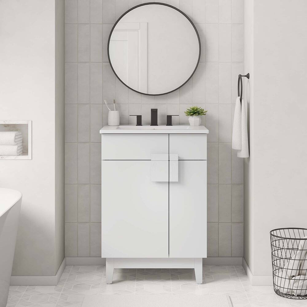 Miles 24" Bathroom Vanity Cabinet (Sink Basin Not Included) - 24