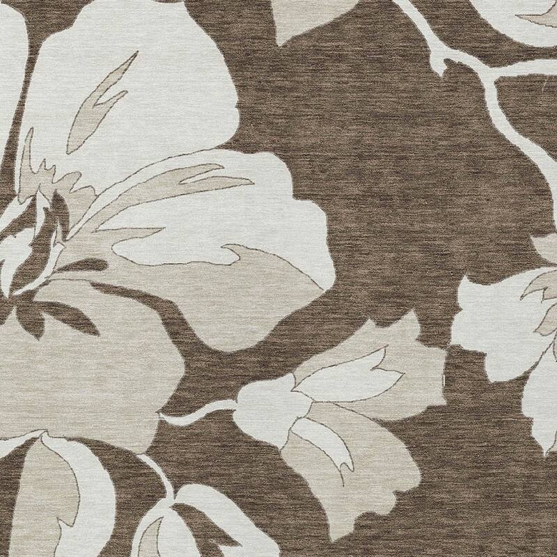 HomeRoots Floral Transitional Rectangle Outdoor Rug