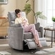 preview thumbnail 46 of 68, HOMYKA Power Rocker Swivel Recliner with USB and Type-C Ports