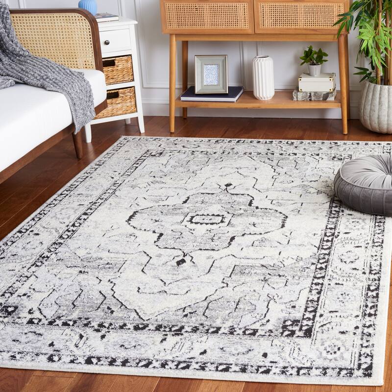 SAFAVIEH Tulum Berfin Boho Rug - 8' x 10' - Ivory Grey/Charcoal