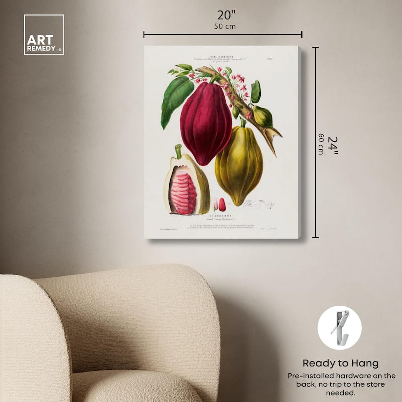 Cocoa Cacao by Etienne Denisse Canvas by Art Remedy, Gallery Wrapped