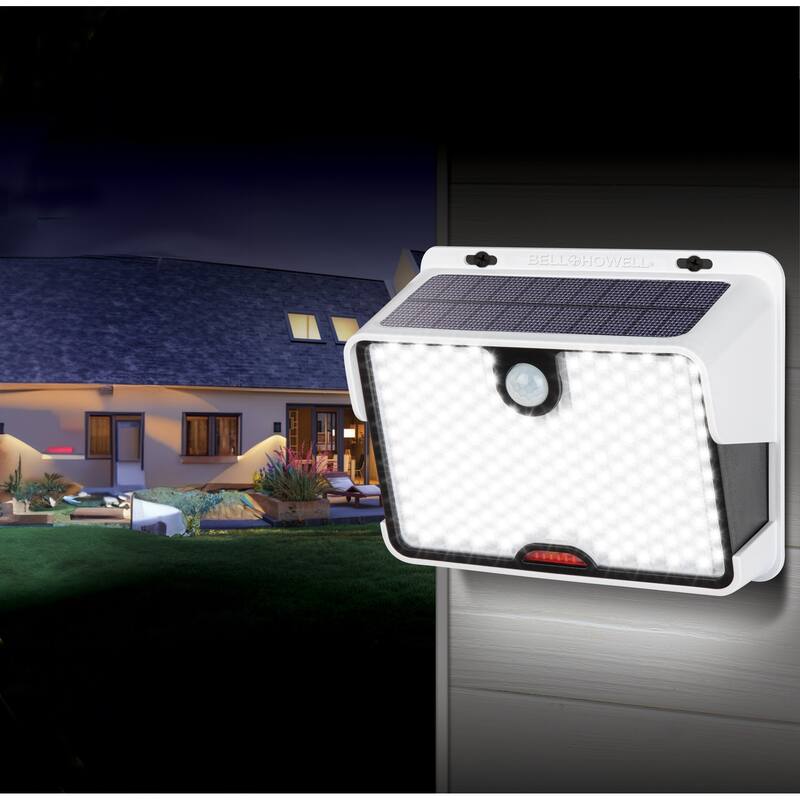 Bell + Howell Wall Light Pro Solar Powered Motion Sensor Outdoor LED Wall Light