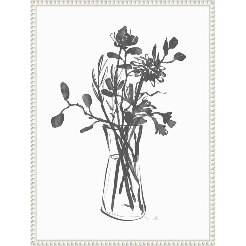Flowers by Dan Hobday (18 x 24 in.), Framed Canvas Wall Art Print