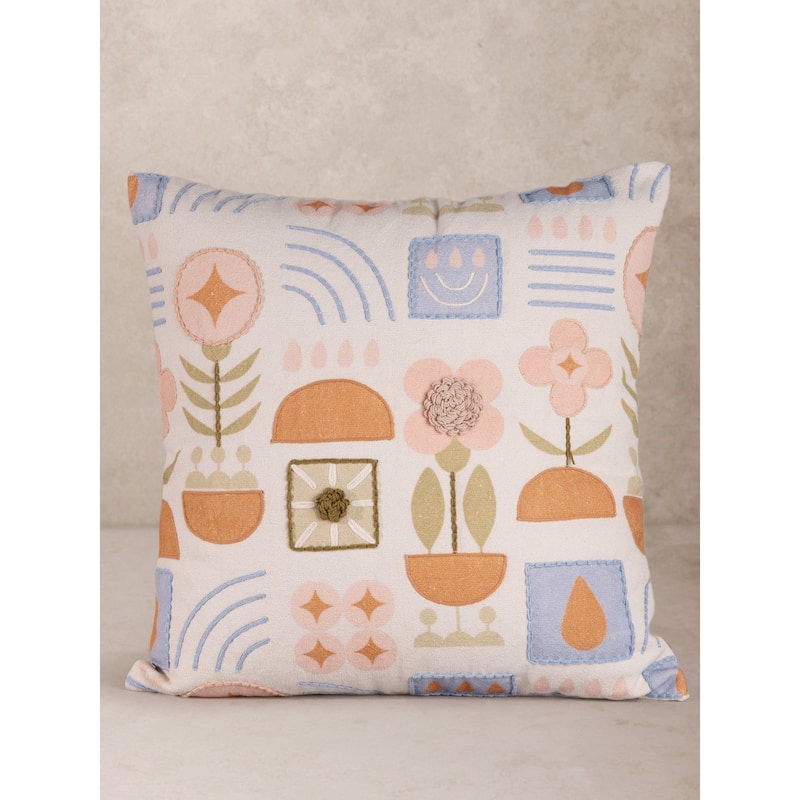 Junia Throw Pillow Cover, 20"x20" - 20 X 20