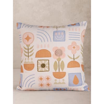 Junia Throw Pillow Cover, 20"x20"