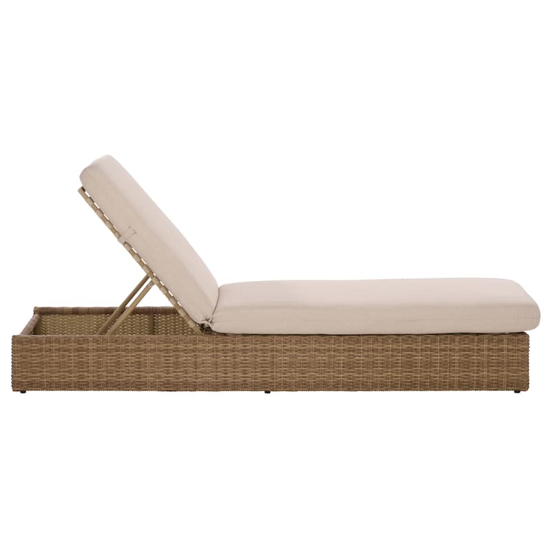SAFAVIEH Outdoor Living Emma Lounger - 75"W x 26"D x 13"H