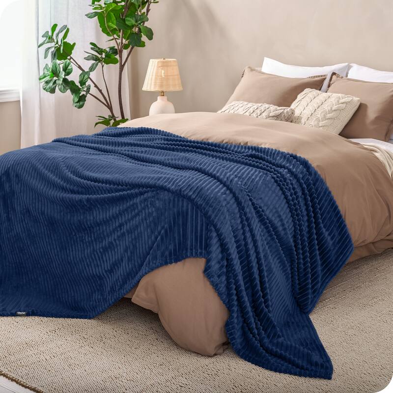 Bare Home Microplush Fleece Blanket - Ultra-Soft - Cozy Fuzzy Warm