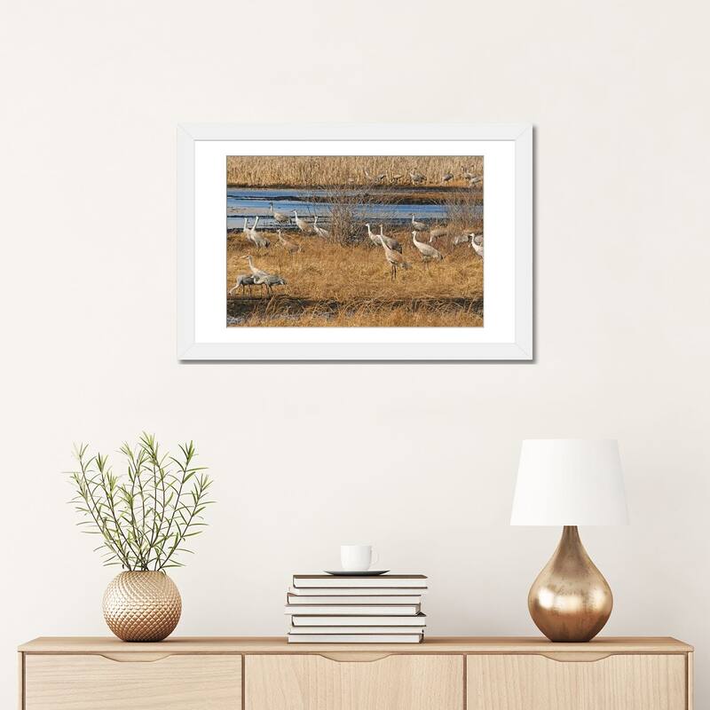 iCanvas "Sandhill Crane Migration" by Brian Wolf PFA