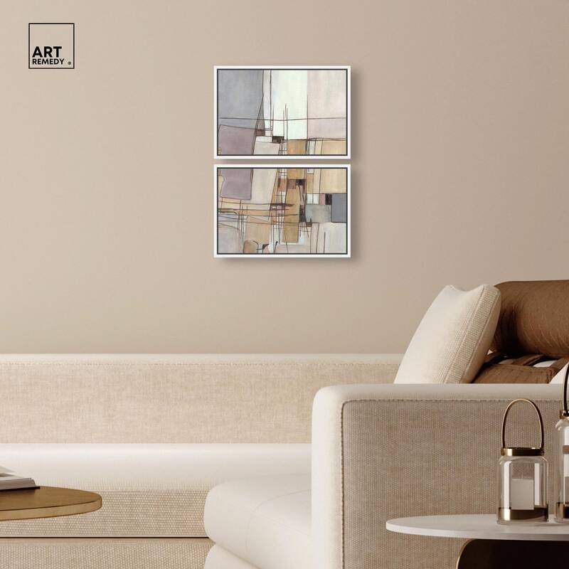 Unspoken Thoughts I Canvas Set of 2 by Art Remedy