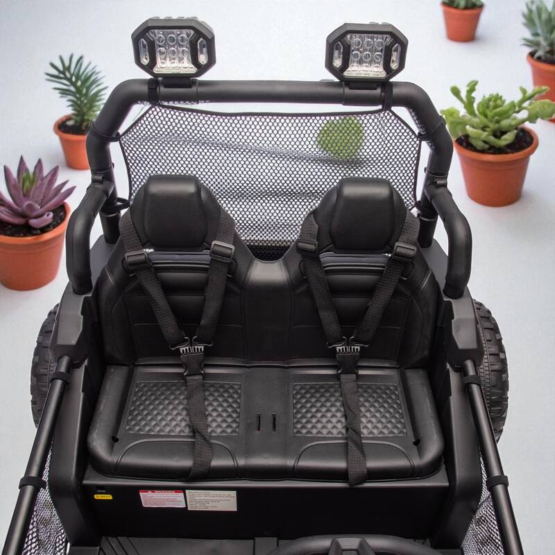 24V Two-Seater Kids Ride-On UTV with Remote Control, 400W Power, Four-Wheel Suspension, LED Lights, Bluetooth, and MP3