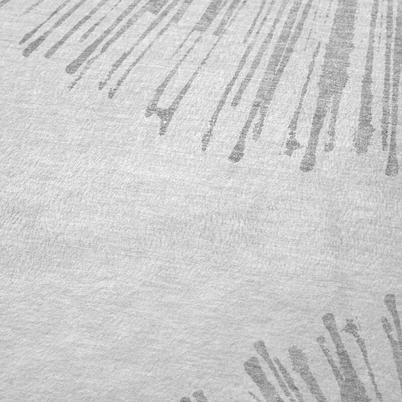 Premium Machine Washable Contemporary Burst Sherpa Throw Blanket