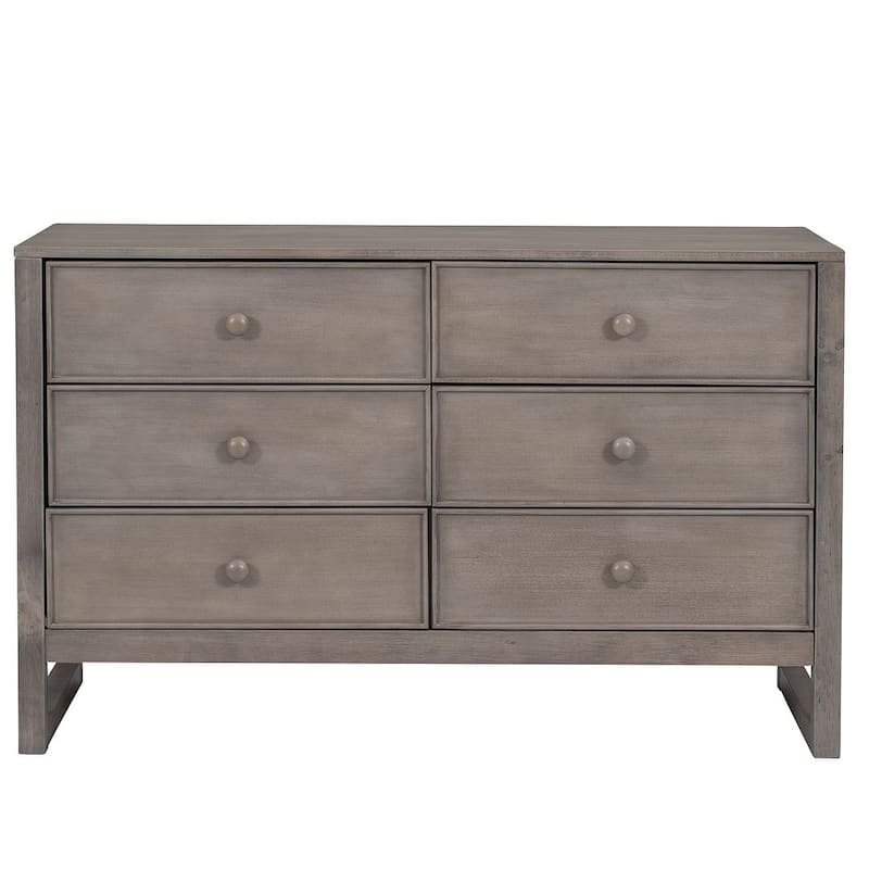 47.8" L Rustic Wooden Dresser Chest of Drawers for Bedroom