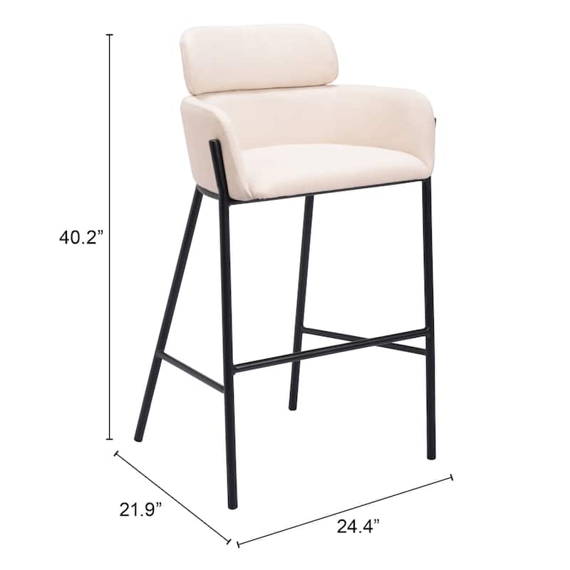 Bremor Barstool Beige