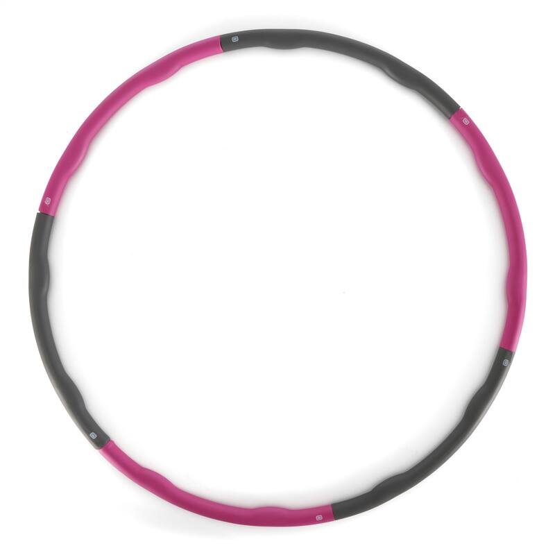 HolaHatha 900G 6 Piece Weighted Fitness Hula Hoop for Home Workouts and Toning - 3.15