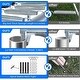 preview thumbnail 1 of 4, Recreational Trampoline with Enclosure Net Stakes- Outdoor Trampoline Kids