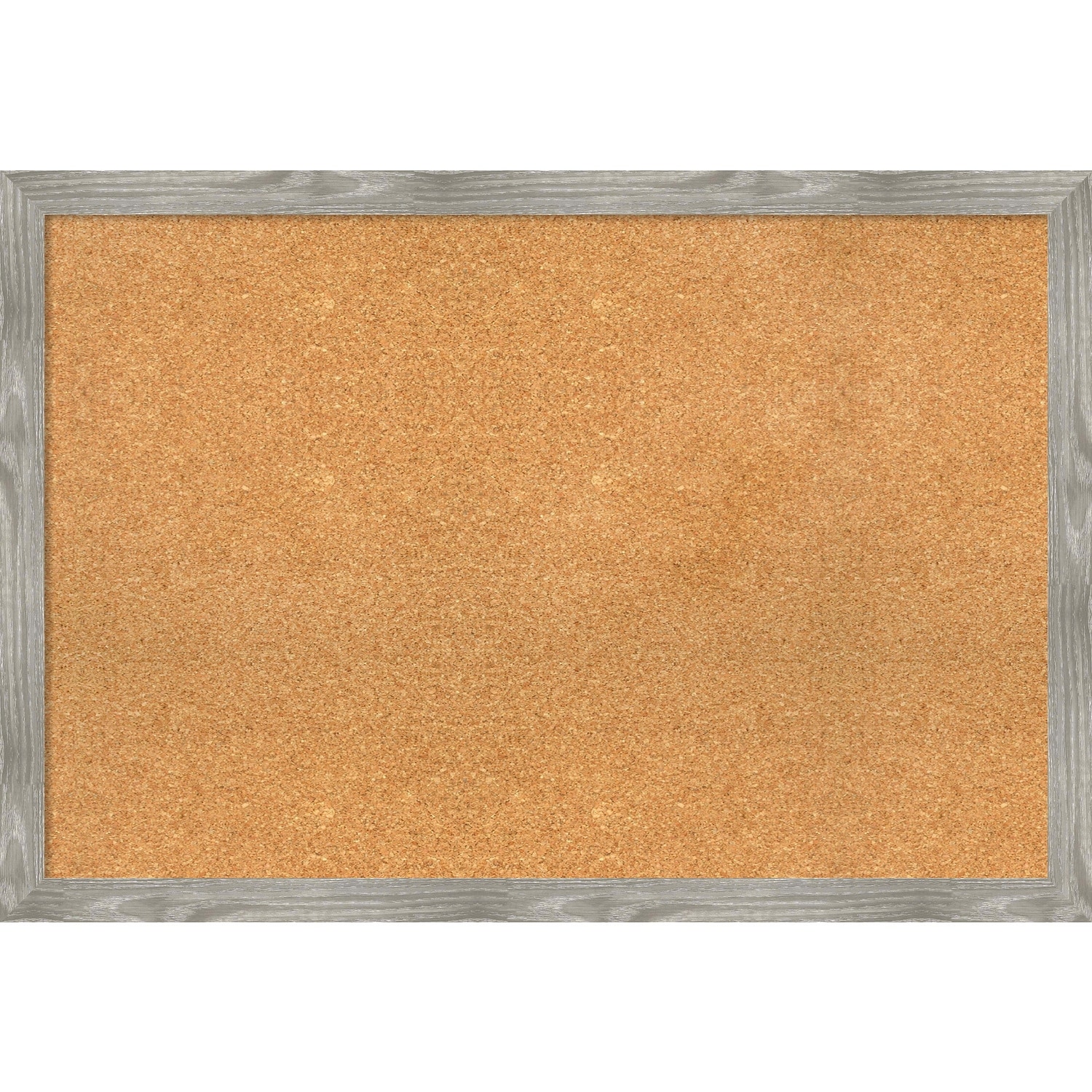 Dove Greywash Square Framed Cork Bulletin Memo Board