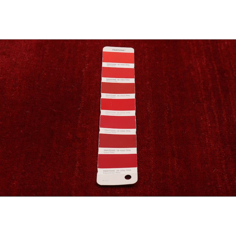 Kashkuli Gabbeh Red Rug 6'10" x 9'4" - 6'10 x 9'4