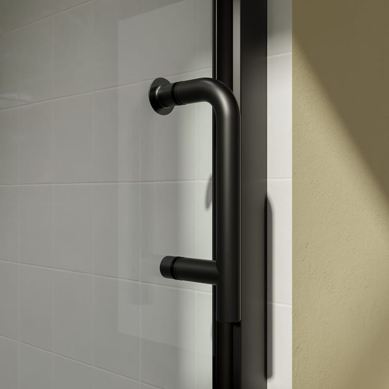 Bifold Semi-Frameless Shower Door with Clear Glass
