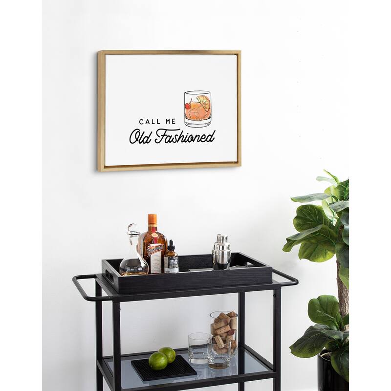 Kate and Laurel Sylvie Call Me Old Canvas by The Creative Bunch Studio