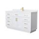 Option White / White Quartz Top / Brushed Gold Hardware