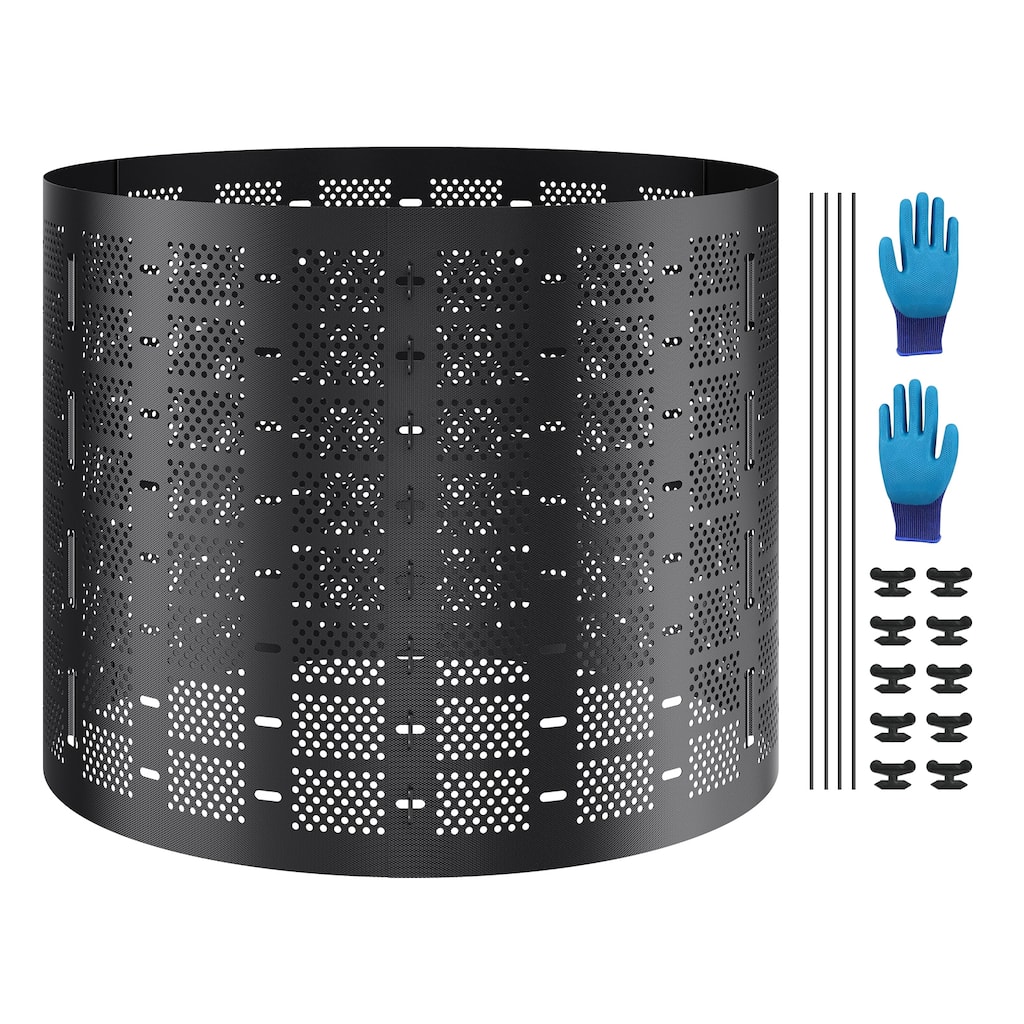 Compost Bin 220 Gallon, Outdoor Expandable Composter, Easy to Setup & Large Capacity Composting Bin - 220 Gallon