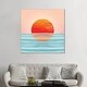 preview thumbnail 5 of 5, iCanvas "Minimalist Sunset" by Modern Tropical Canvas Print