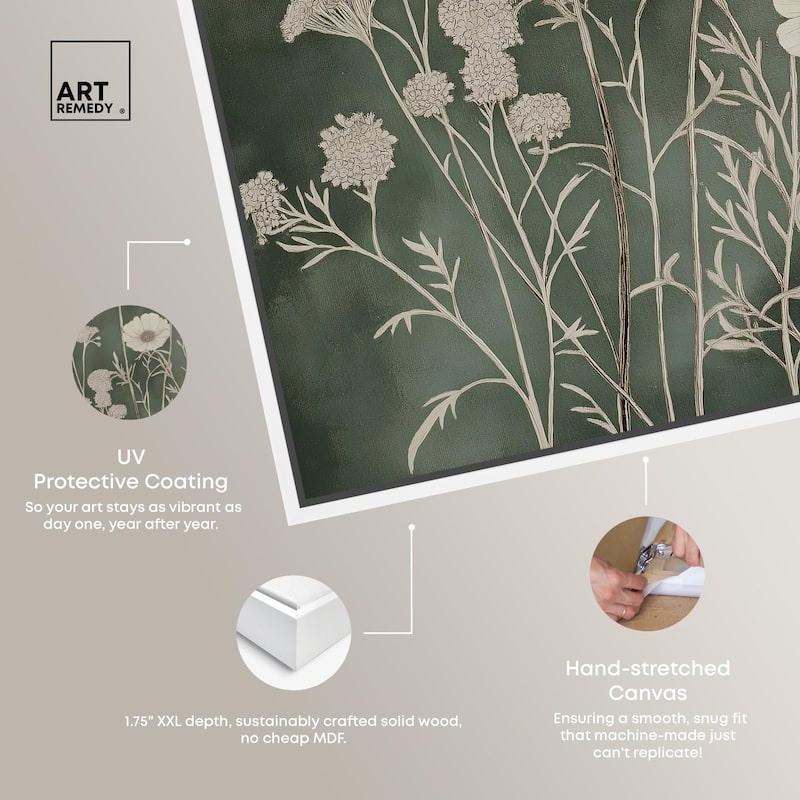 Airy Green Garden Canvas by Art Remedy