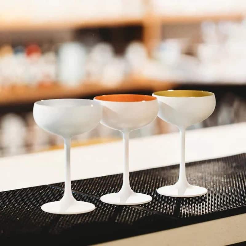 Stolzle Lausitz Set of 6 Olympia Champagne Coupe Glasses