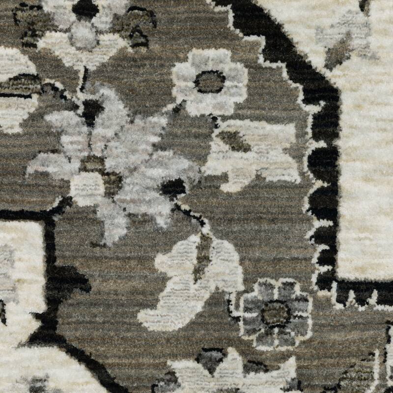 Style Haven Cádiz Star Medallion Ivory/Grey Area Rug