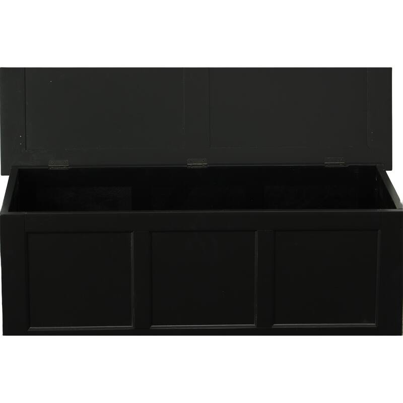 Antique Black Devonshire Blanket Chest