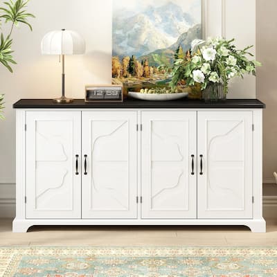 Charming Wooden Sideboard with Ample Storage and Sturdy Construction