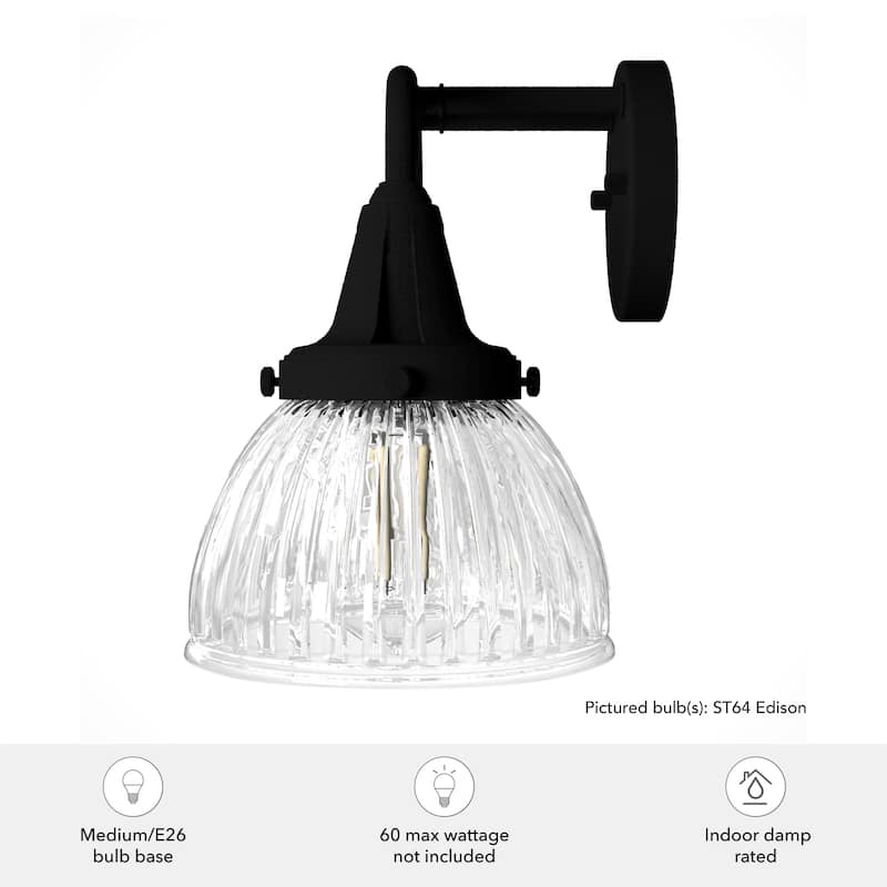 Hunter Cypress Grove 2-Light Vanity Wall Light - Industrial, Transitional, Contemporary - Damp Rated!