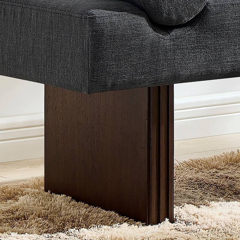 Roundhill Furniture Brooke Contemporary Upholstered Bench