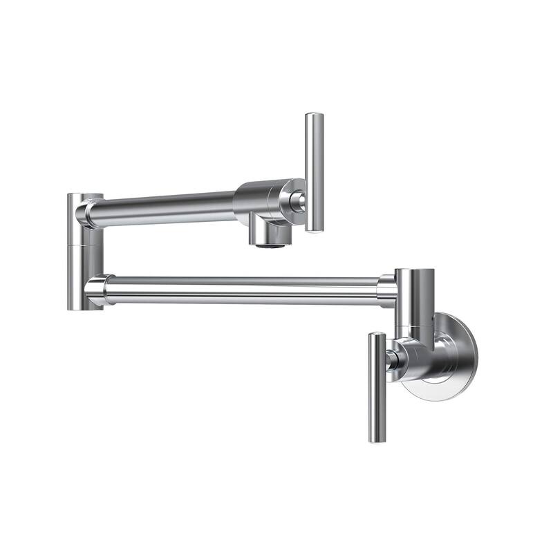 Modern Wall Mounted Pot Filler with Dual Swing Joints