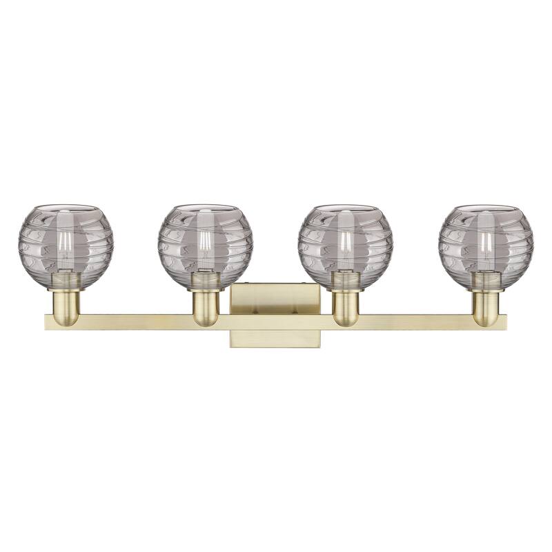 Innovations Lighting Downtown Urban - Athens Deco Swirl - 4 Light 36" Bath Vanity Light