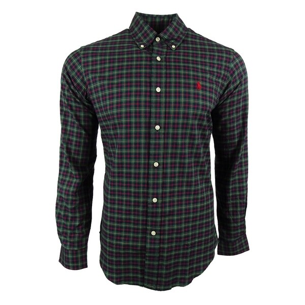 ralph lauren green check shirt