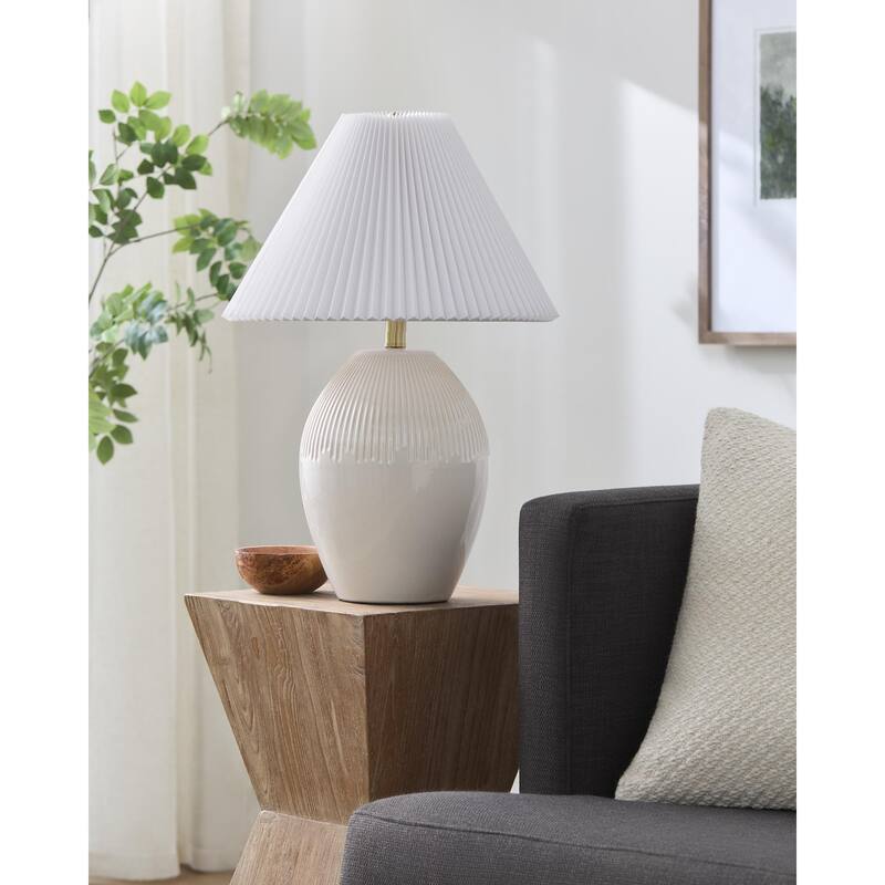 Livabliss Padstow Modern & Contemporary Accent Table Lamp - Cream