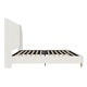 preview thumbnail 10 of 8, Mr. Kate Tess Upholstered Wingback Bed Frame, King, Ivory Linen