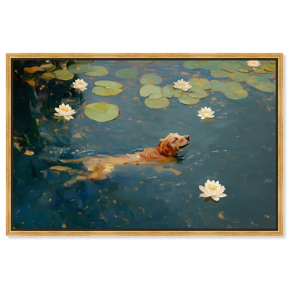 Pond Pup I Canvas by Art Remedy