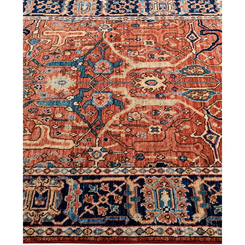 Serapi One-of-a-Kind Hand-Knotted Area Rug - Red - 4' 2" x 5' 8"