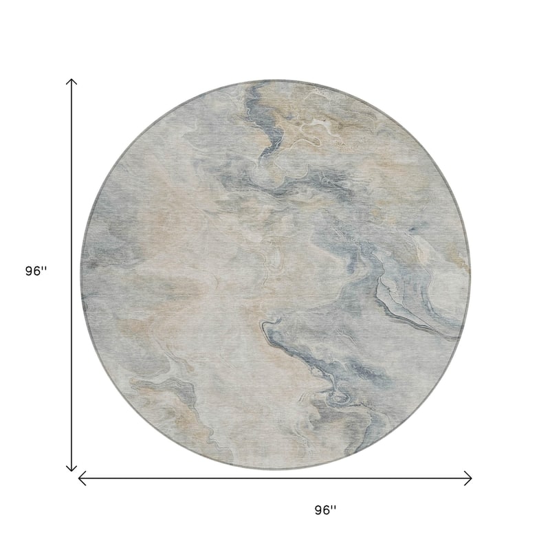 HomeRoots Abstract Modern Rectangle Outdoor Rug