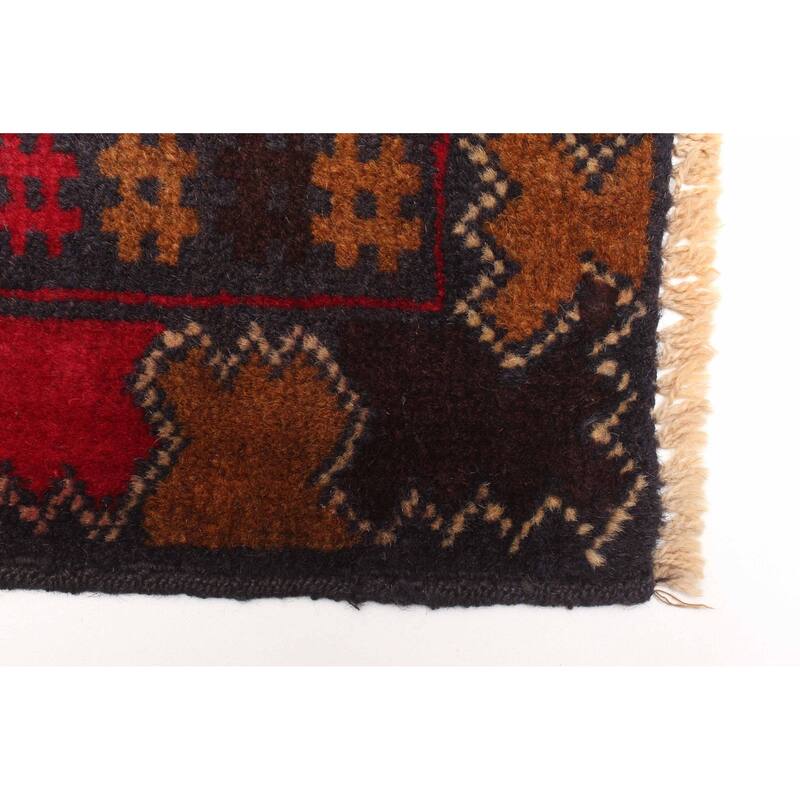 ECARPETGALLERY Hand-knotted Teimani Brown Wool Rug - 3'9 x 7'0