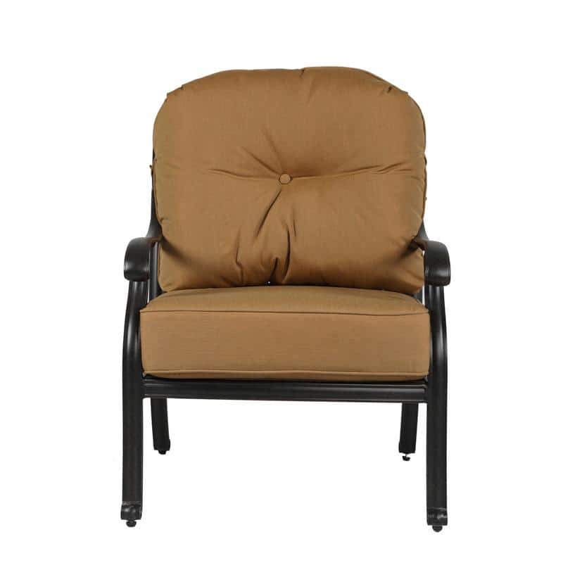 Ventura Cast Aluminum Club Chair with Cushion (Set of 2)