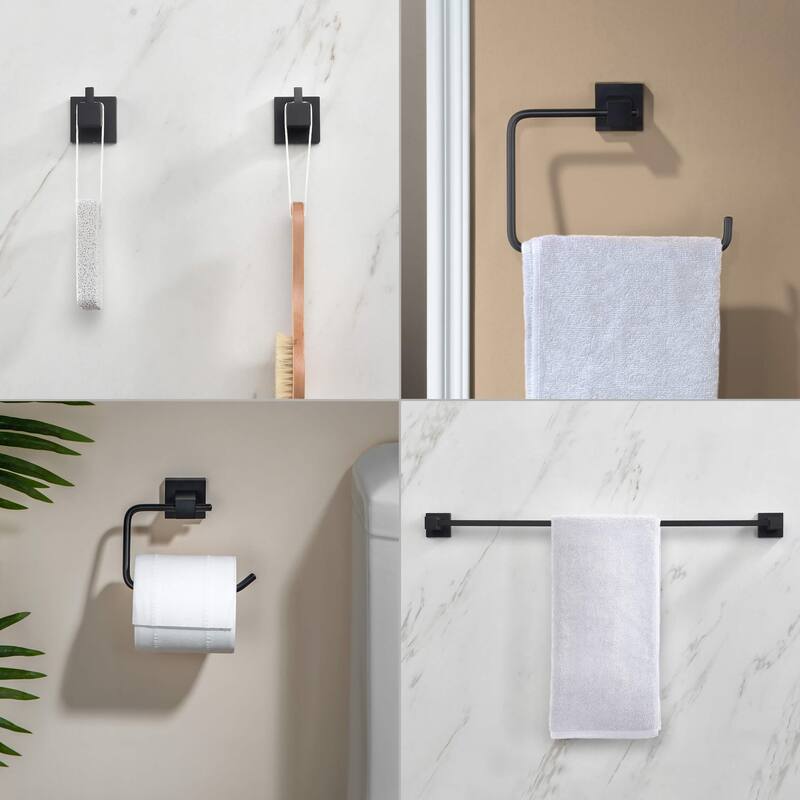 Cube 5-Piece Bathroom Hardware Set