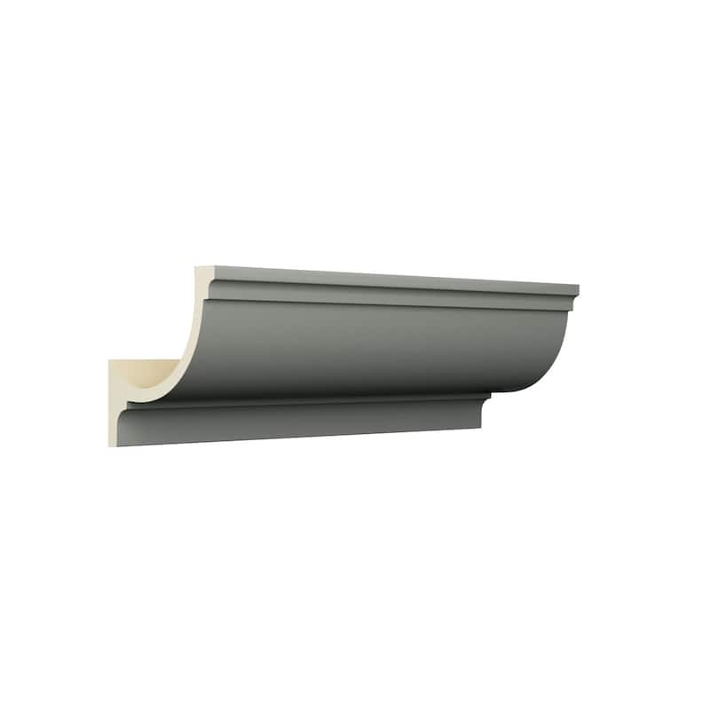4 1/8"H x 4"P x 5 5/8"F x 96"L Enoch Crown Moulding - 1-Pack