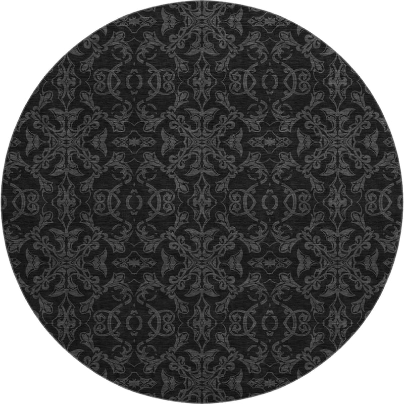 Premium Washable Super Soft Dark Traditional Mayfield Rug