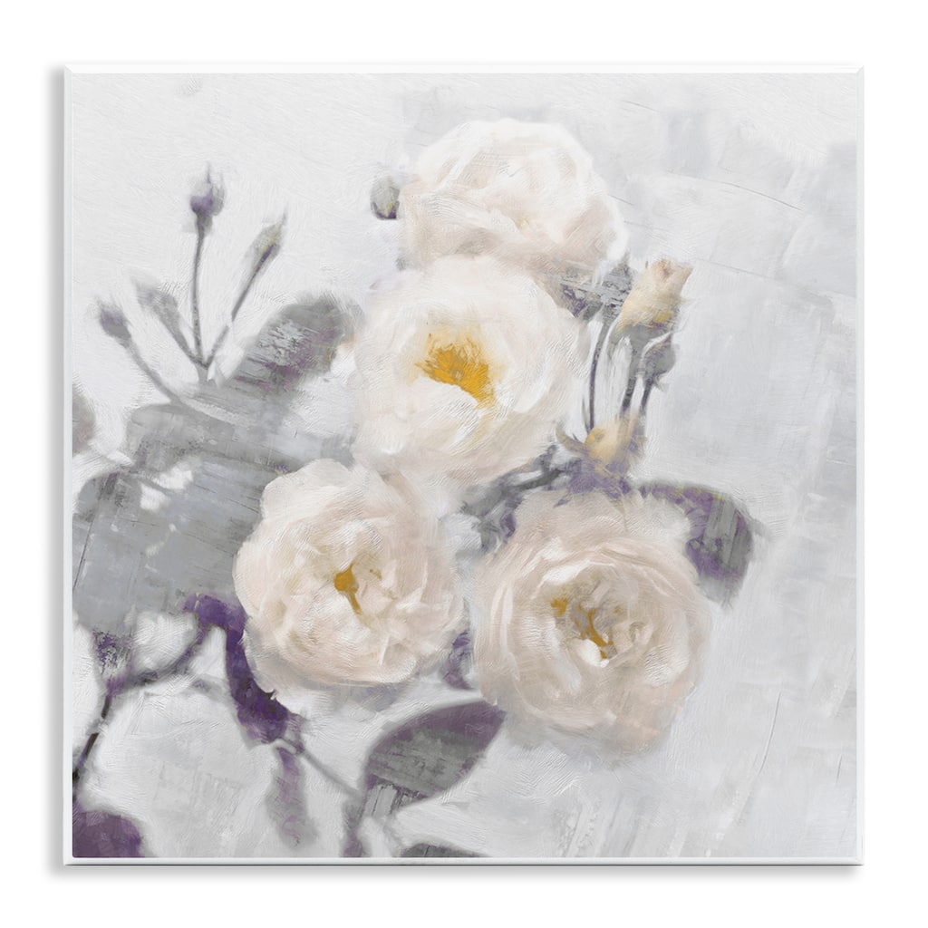 Stupell Bundle of White Blooms Wall Plaque Art Design By Emily Ford